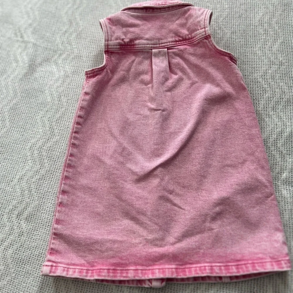 GAP Pink Toddler Jean Sleeveless Dress